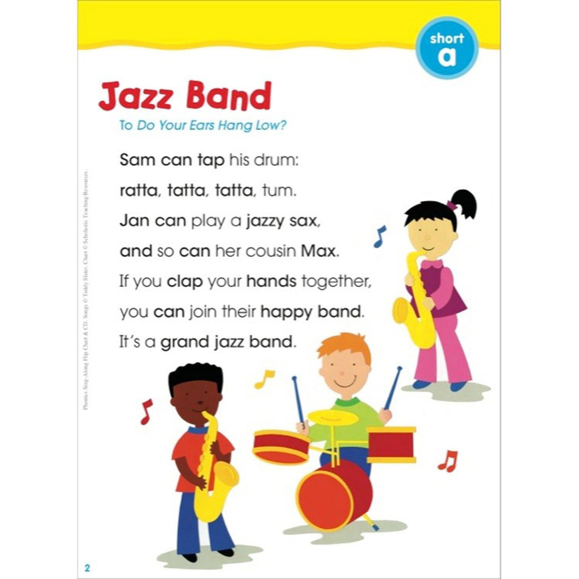 Scholastic® Teaching Resources Phonics Sing-Along Flip Chart & CD